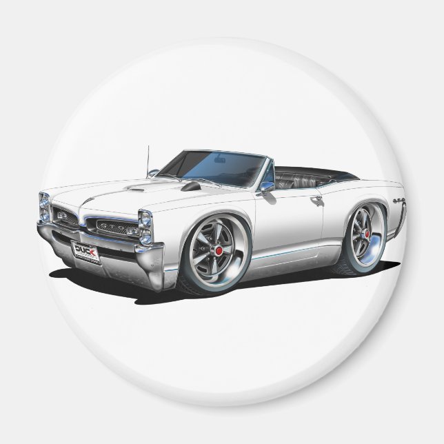 Aimant Convertible blanc GTO 1966/67 (Devant)