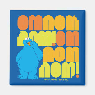Aimant Cookie Monster Nom Nom Motif