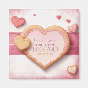 Aimant Cookie Saint Valentin Personnalisable