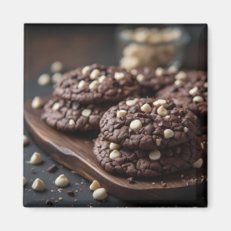 Aimant Cookies au Chocolat Noir avec Morceaux de Chocolat