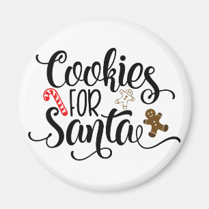 Aimant Cookies for Santa Fun Christmas