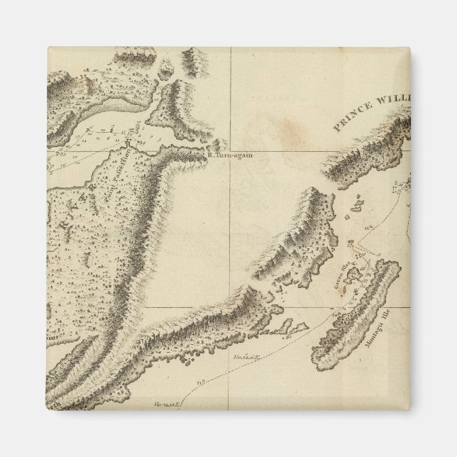 Aimant Cooks River, Alaska (Devant)