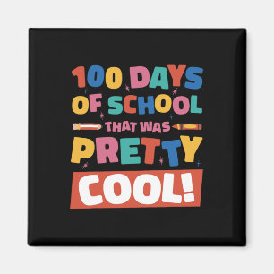 Aimant Cool 100 Jours D'École 100E Jour Étudiants Garçons