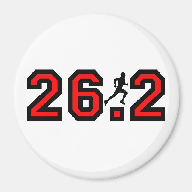 Aimant Cool 26,2 marathon (Devant)