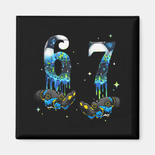 Aimant Cool 67 Six Seven Mème Football Soccer Drip Garçon