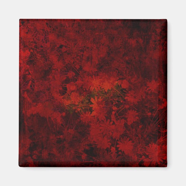 Aimant Cool, art moderne floral / fleuriste motif (Devant)