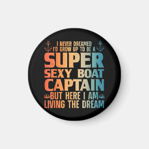 Aimant Cool Bateau Capitaine Pour Hommes Femmes Voilier P