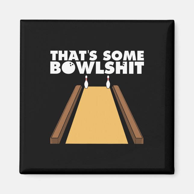 Aimant Cool C'est un cadeau de Bowl drôle Bowling pour le (Devant)