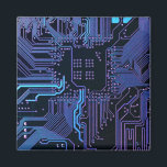 Aimant Cool Computer Circuit Board Blue<br><div class="desc">Cool Computer Circuit Board - Blue This one is for the geek in all of us</div>