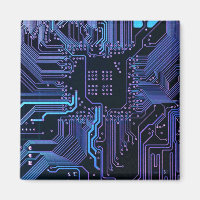 Cool Computer Circuit Board Blue