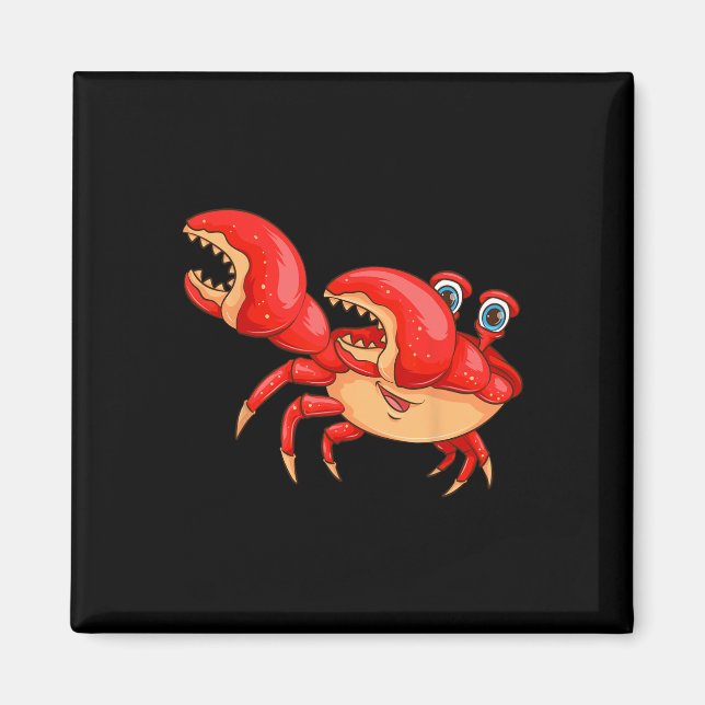 Aimant Cool Dabbing Crabe Drôle Danseuse Danse de la mer  (Devant)