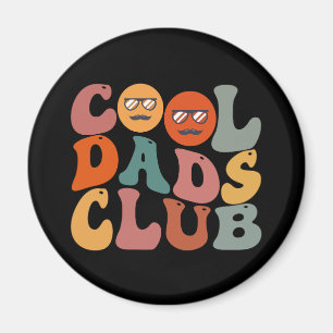 Aimant Cool Dads Club Papa Fête des pères Retro Super