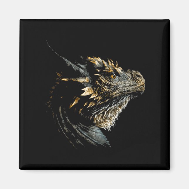 Aimant Cool Dragon Head Mythique Dragon Visage Respiratio (Devant)