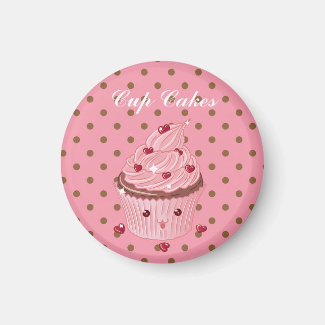 Aimant Cool, Extraordinaires gâteaux de Coupe Rose (Devant)