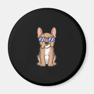 Aimant cool frenchie français bulldog lunettes de soleil