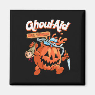 Aimant Cool Ghoul Aid Funny Ghoul Citrouille mème mignon