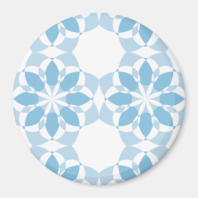 Aimant Cool, girly, moderne, tendance fleur unique abstra (Devant)