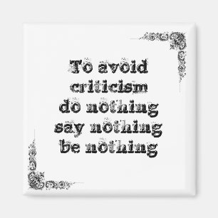 Aimant Cool grande sagesse simple philosophie phrase de t