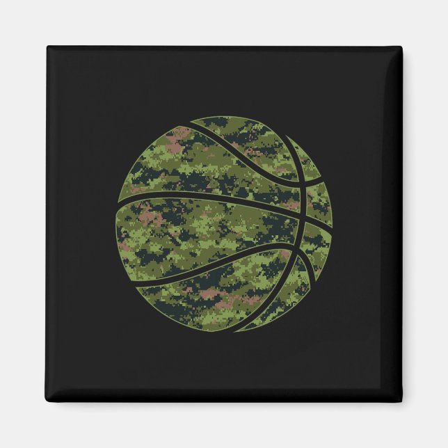 Aimant Cool Green Sketll Camo - Camouflage Vert Sketll  (Devant)