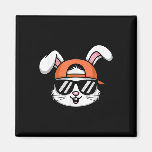 Aimant Cool Lapin De Pâques Avec Casquette Garçons Drôle 