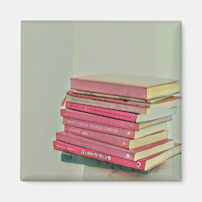 Aimant Cool livre cadeau amoureux (Devant)