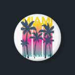 Aimant Cool Miami Florida Graphic Design Tee - shirts, I<br><div class="desc">Cool Miami Floride Graphic Design Tee - shirts, I Love Miami, Miami</div>