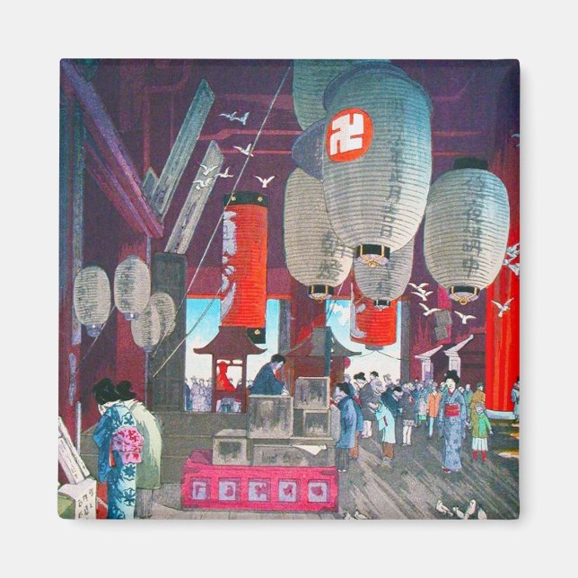 Aimant Cool oriental Hasui Kawase japonais classique art (Devant)