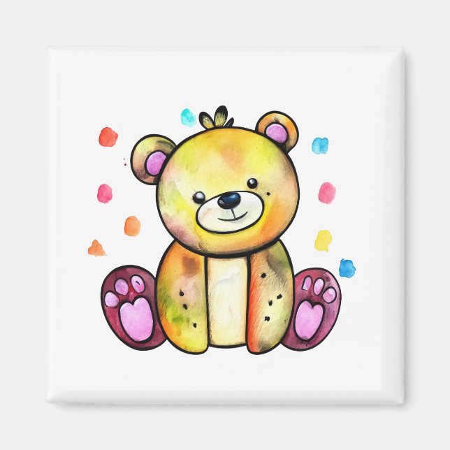 Aimant Cool Ours mou Teddy positif (Devant)