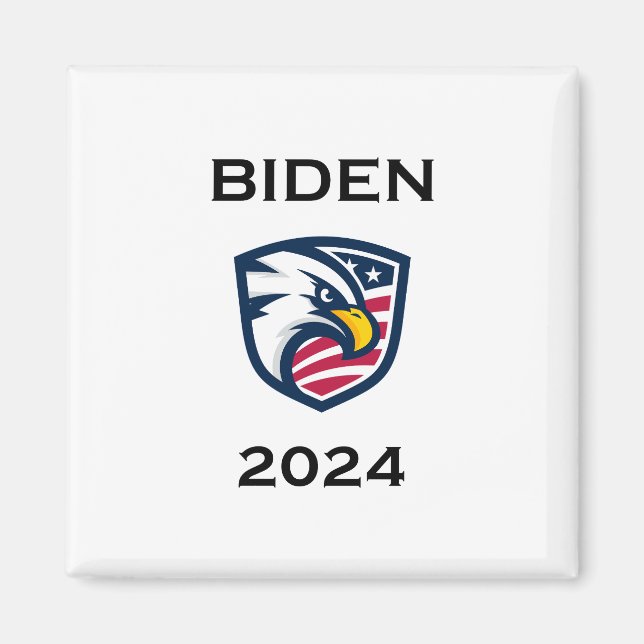 Aimant Cool patriotique Joe Biden 2024 Élection Eagle (Devant)