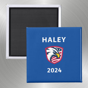Aimant Cool Patriotique Nikki Haley 2024 Élection Eagle