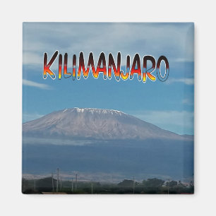 Aimant Cool Populaire grimpable à pied Mont Kilimandjaro