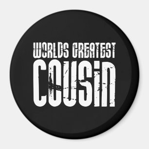 Aimant Cool rétro Cousins : Le plus grand cousin du mond