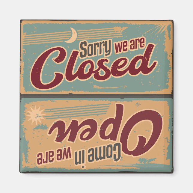 Aimant Cool rétro ouvert (Devant)