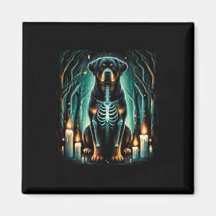 Aimant Cool Rottweiler Chien Squelette Halloween Chien Ma