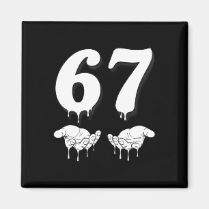Aimant Cool Six Seven 6 7 Mème Costume Slang Gen Alpha Ma