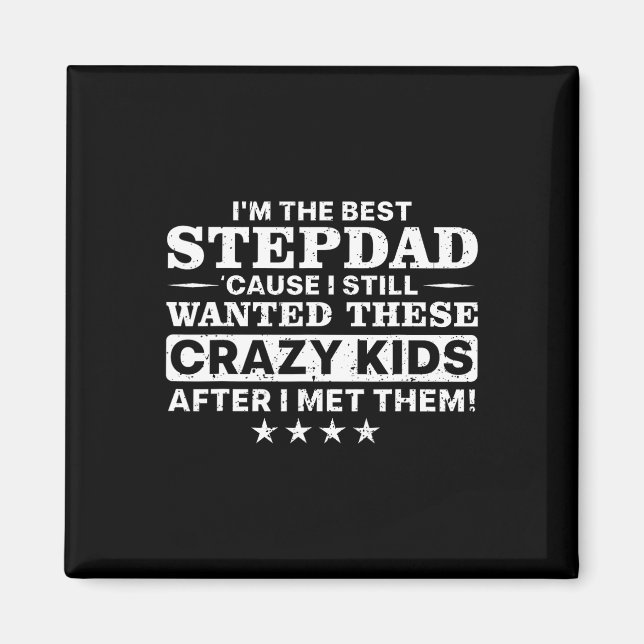 Aimant Cool Stepdad For Men Père Step Papa Parenthood St (Devant)