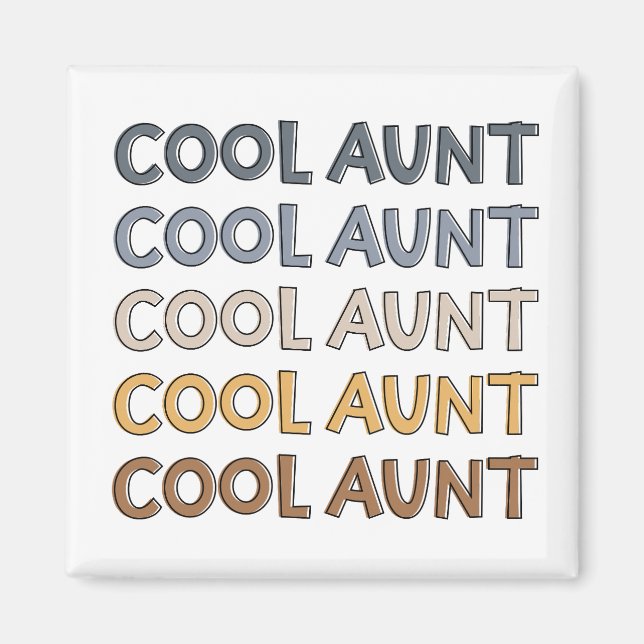 Aimant Cool Tante Moderne Cadeaux mignons pour Tante (Devant)