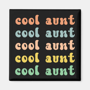 Aimant Cool Tante Moderne Rétro Cadeaux mignons pour Tant
