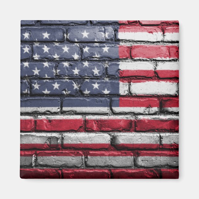 Aimant Cool USA Drapeau design (Devant)