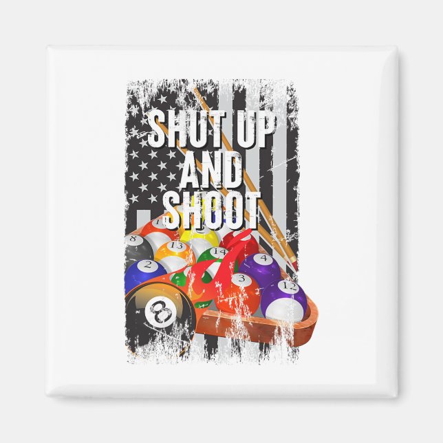 Aimant Cool Usa Pool Billard Citations De Jeu Shup Et Sh (Devant)