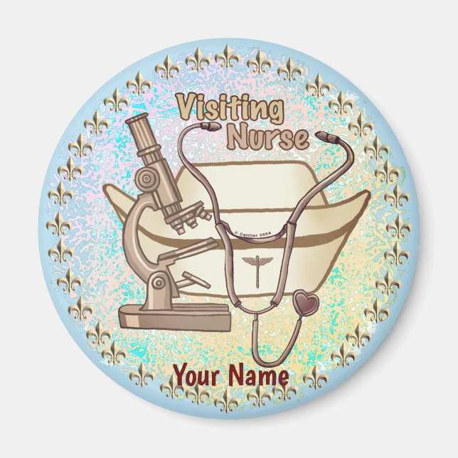 Aimant Cool visitant l'aimant de l'infirmière (Devant)