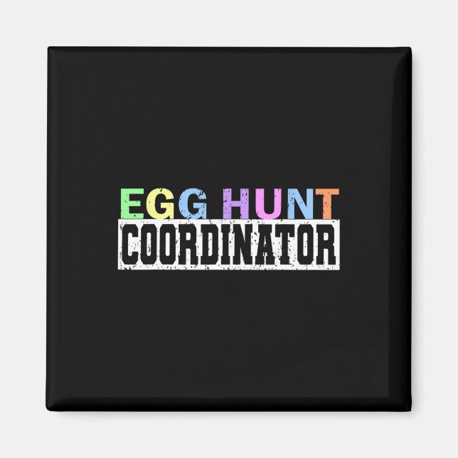 Aimant Coordinateur de la chasse aux oeufs - partie de ch (Devant)