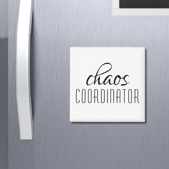 Aimant Coordinateur du Chaos Texte typographique (Créateur téléchargé)