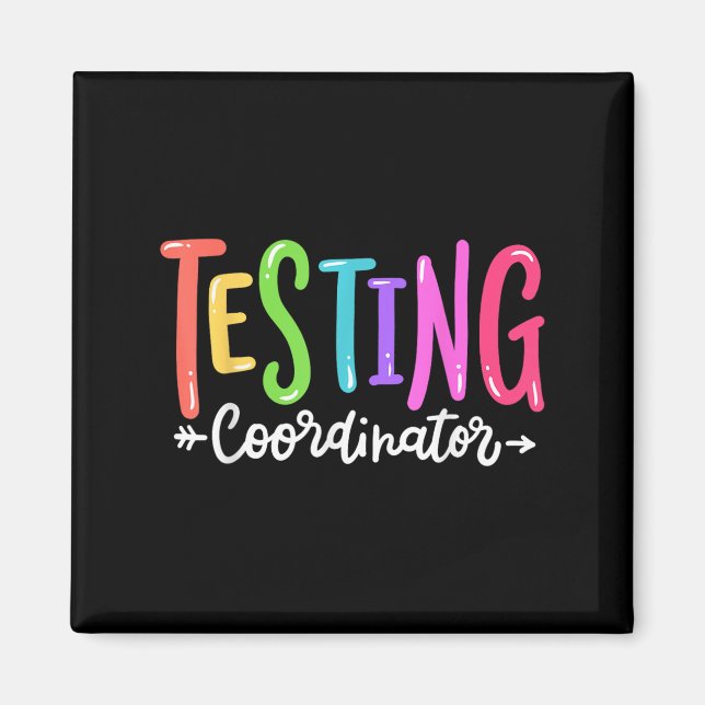 Aimant Coordonnateur de tests Jour d'examen Motivation Éq (Devant)