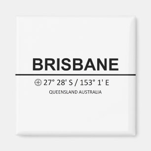 Aimant Coordonnées de Brisbane - Coordonnées de Brisbane