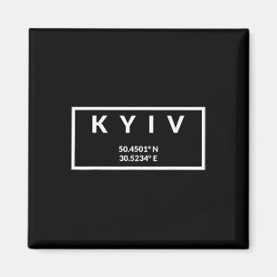 Aimant Coordonnées de la capitale de l'Ukraine - Kyiv 1