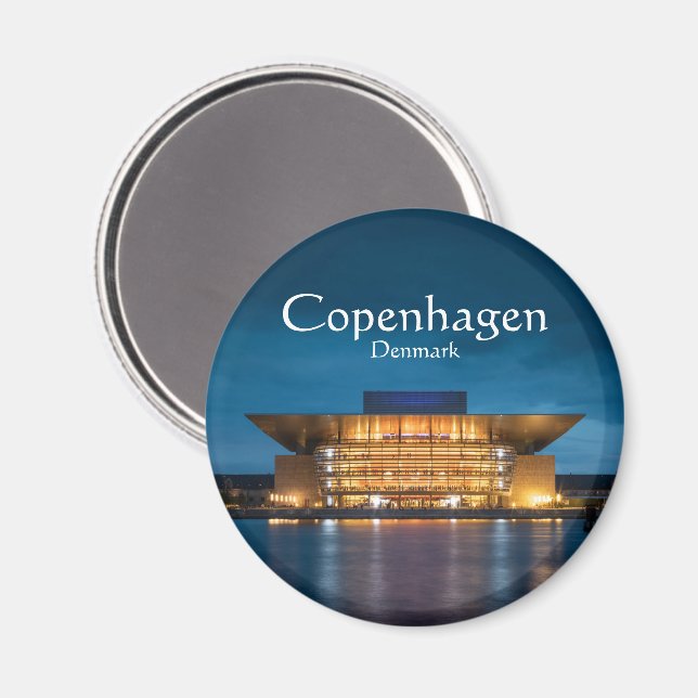 Aimant Copenhagen Danemark Souvenir (Recto/Verso)