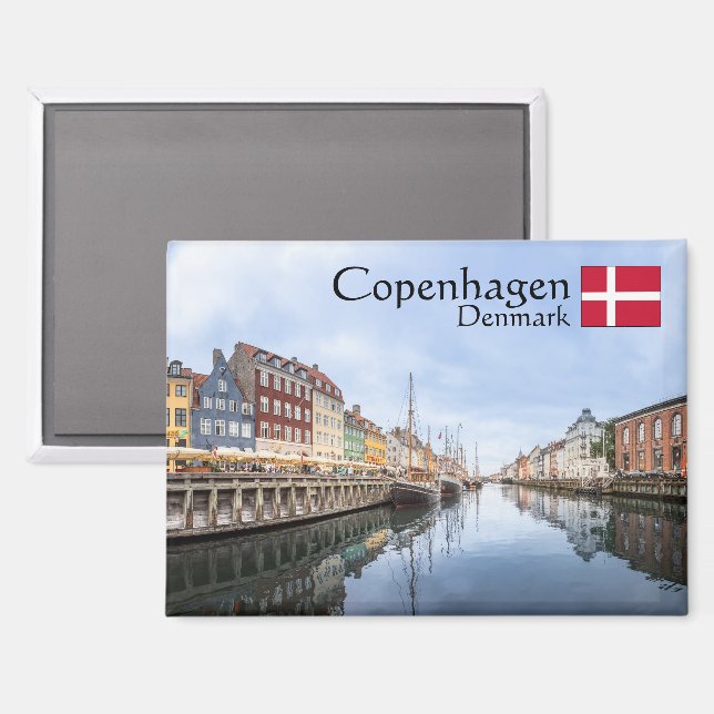 Aimant Copenhagen Nyhavn Souvenir (Recto/Verso)