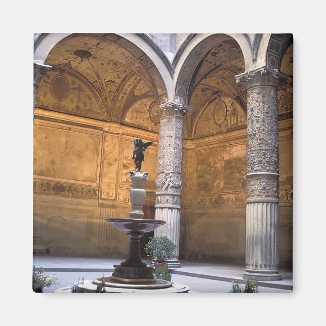 Aimant Copie de Putto avec dauphin par Andrea del (Devant)