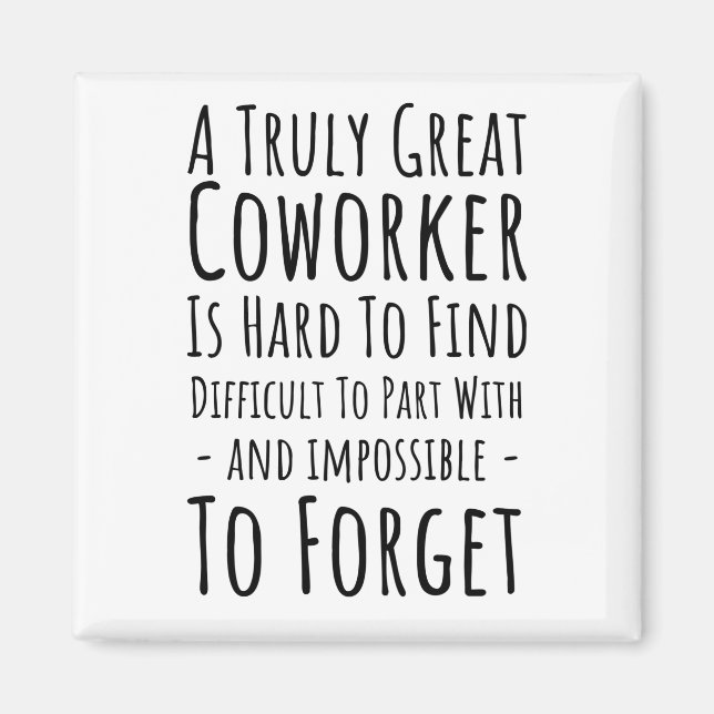 Aimant Copie d'un collègue vraiment génial est difficile (Devant)